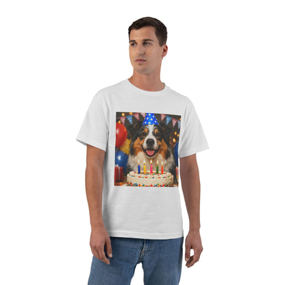 Birthday Buddy Aussie Men's Short-Sleeve Crewneck Tee