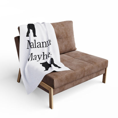 Malamute Mayhem Arctic Fleece Blanket
