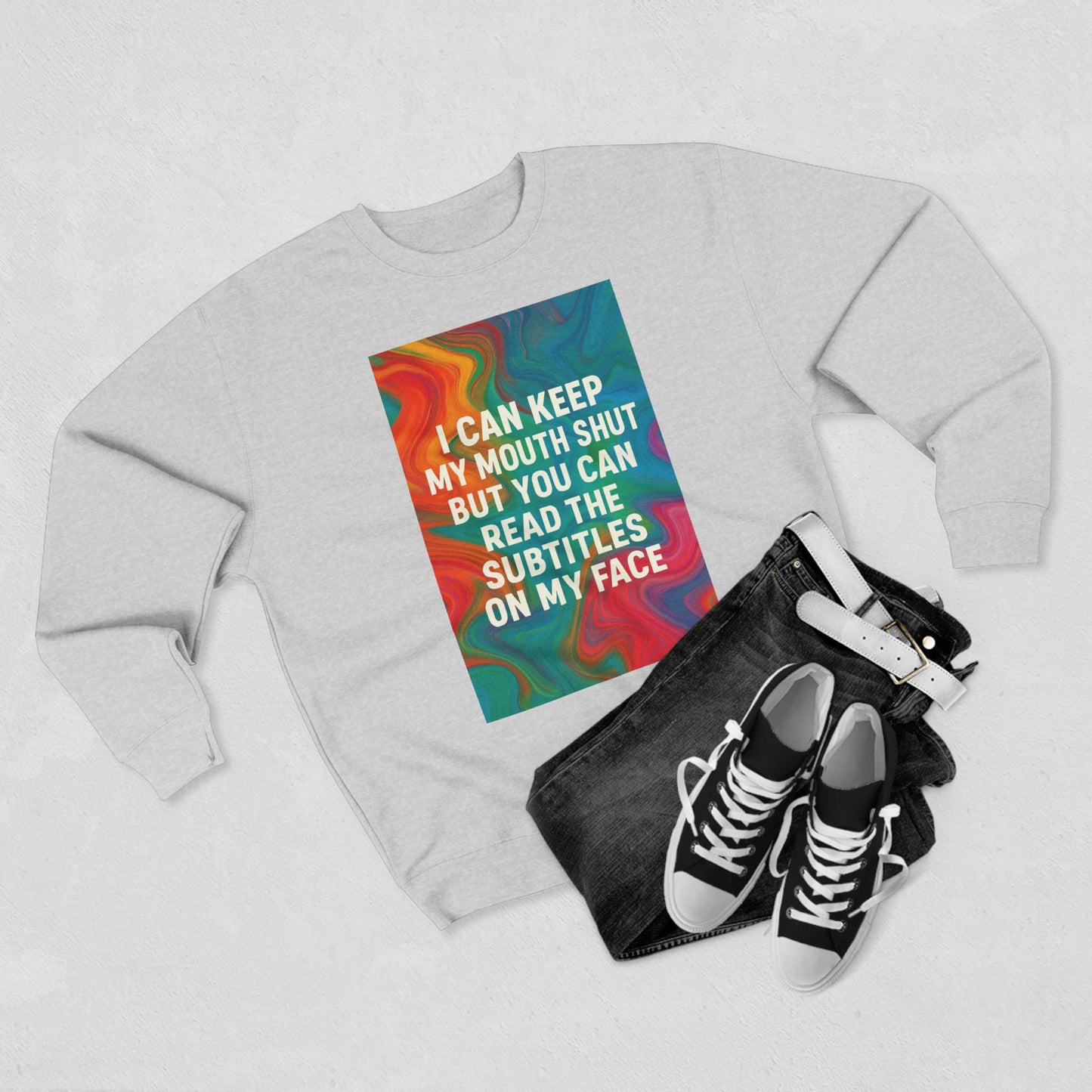 Subtitles Unisex Crewneck Sweatshirt