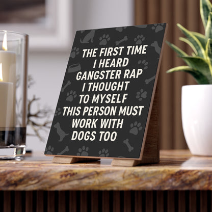 Gangster Rap Ceramic Photo Tile