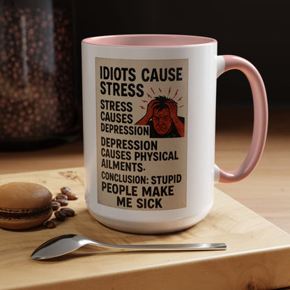 Stupid People 2-Tone Coffee Mug