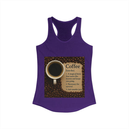 Coffee Definition Women's Racerback Tank