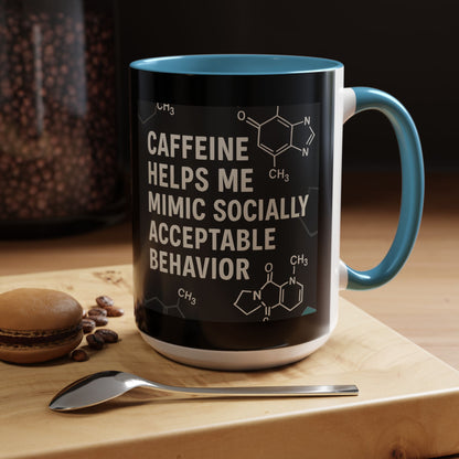 Socially Acceptable 2-Tone Coffee Mug