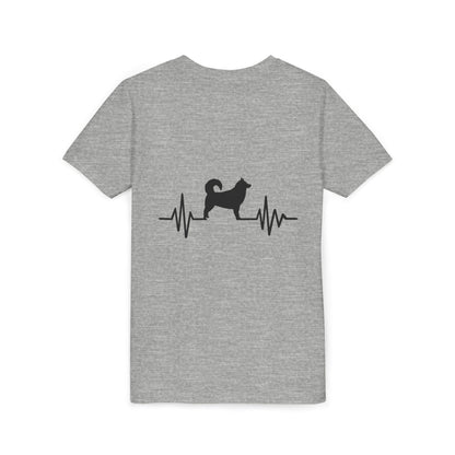 My Heart Beats For Malamutes Youth Unisex Short Sleeve Crewneck Tee