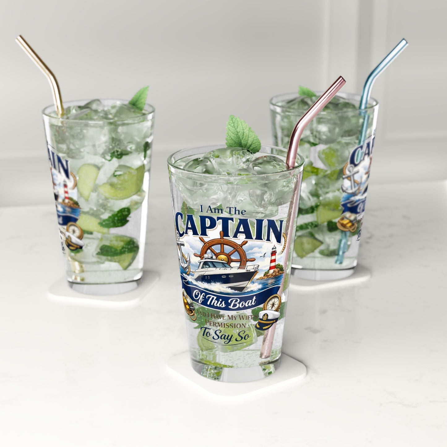 Captain Drinking Glass