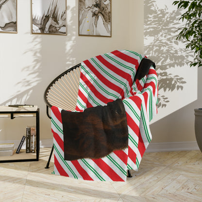 Santa Paws Newfie Velveteen Microfiber Blanket