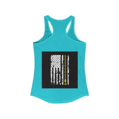 Thin Yellow Line Women's Racerback Tank
