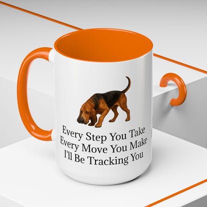 Tracking You 2-Tone Coffee Mug