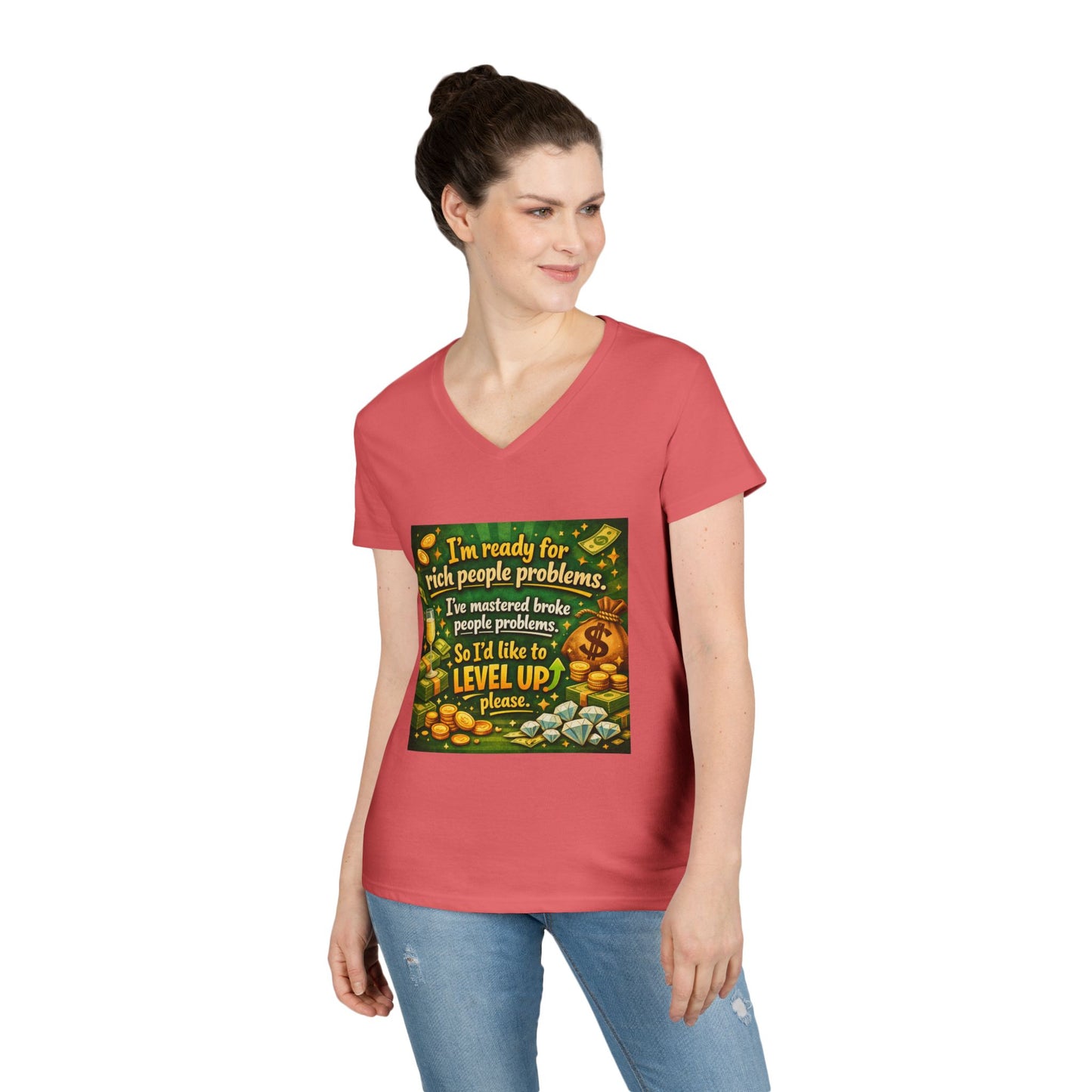 Level Up Women's V-Neck T-Shirt