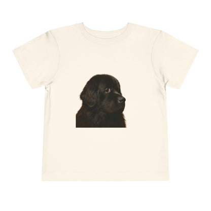 Newfie Head Toddler Unisex Short Sleeve Crewneck Tee
