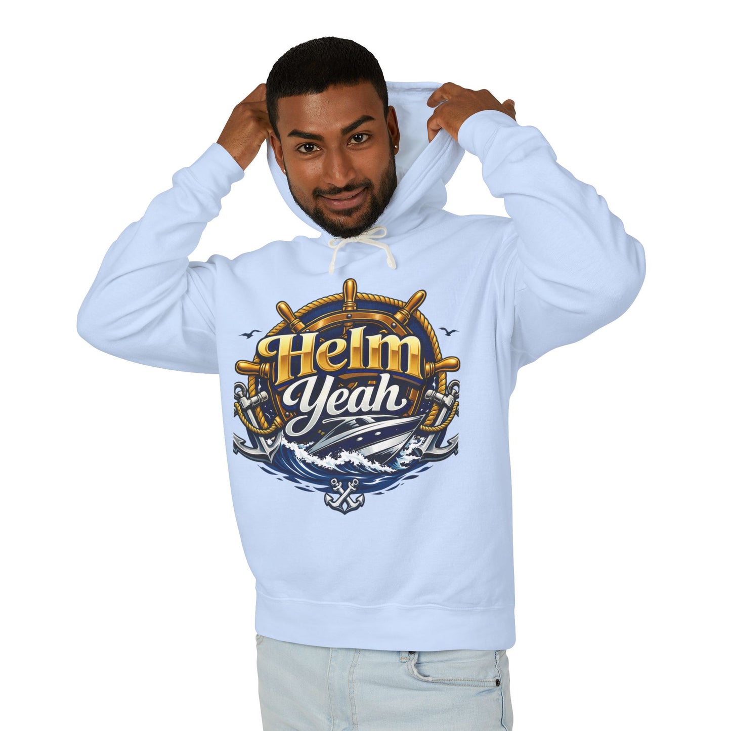 Helm Yeah Unisex Lightweight Hoodie
