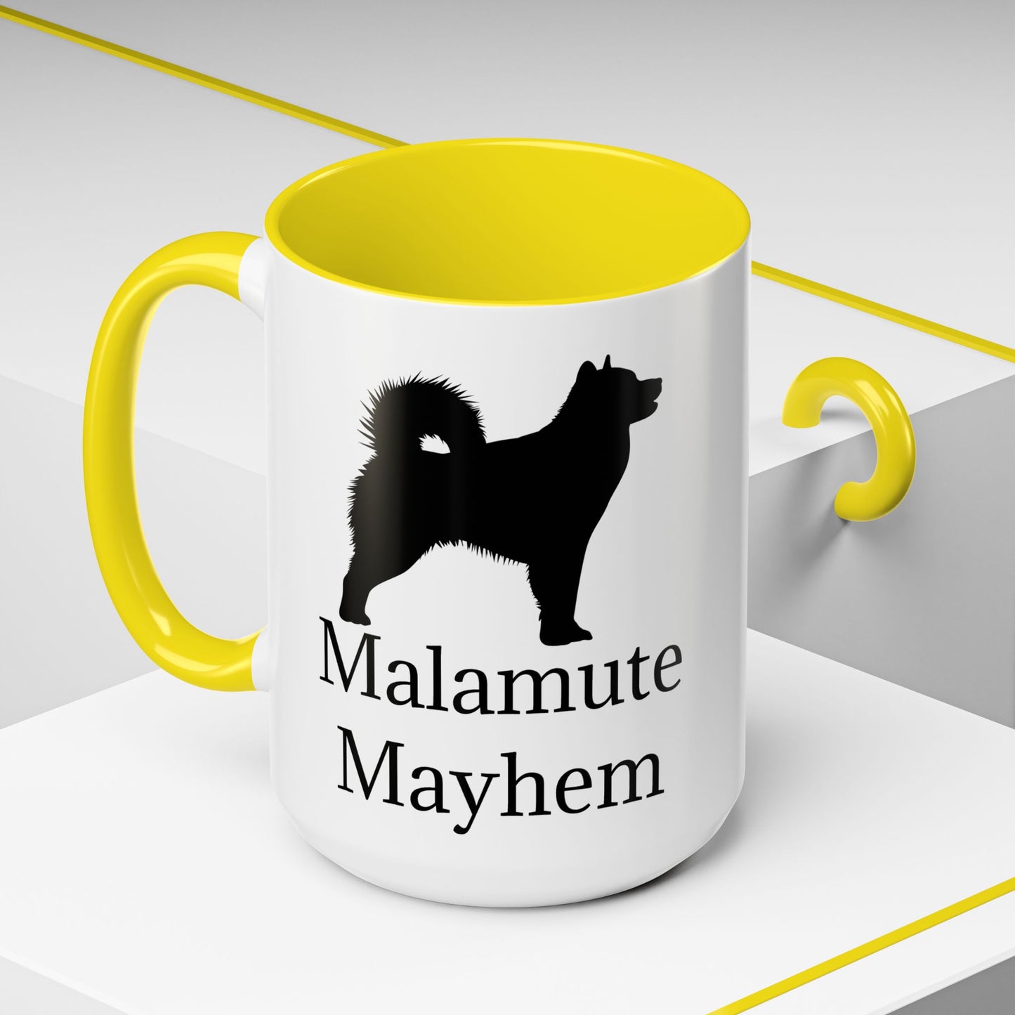 Malamute Mayhem 2-Tone Coffee Mug