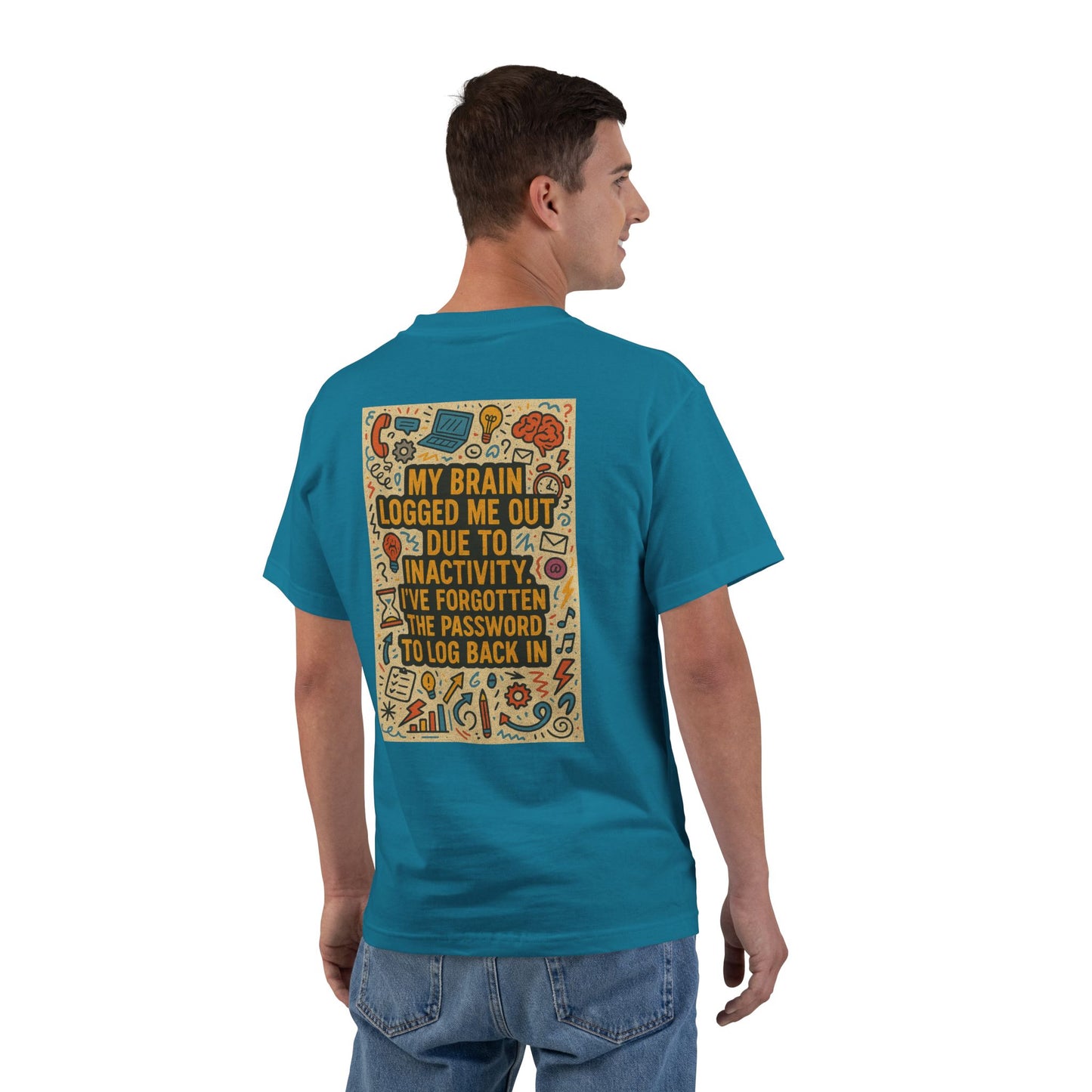 Logged Out Men's Short-Sleeve Crewneck Tee