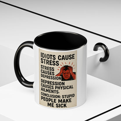 Stupid People 2-Tone Coffee Mug
