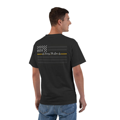 Thin Yellow Line Men's Short-Sleeve Crewneck Tee