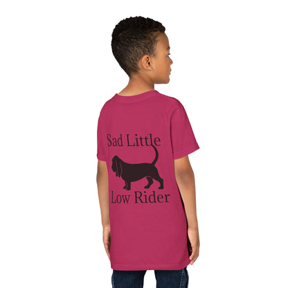 Sad Little Low Rider Youth Unisex Short Sleeve Crewneck Tee