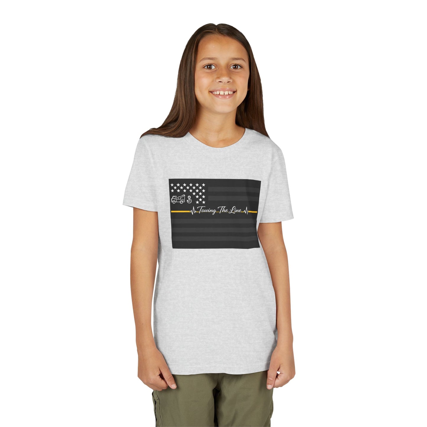 Thin Yellow Line Youth Unisex Short Sleeve Crewneck Tee