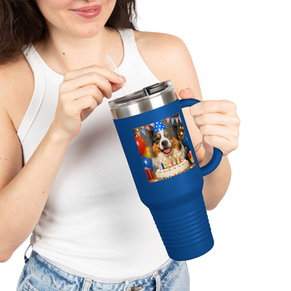 Birthday Buddy Aussie Insulated Travel Mug