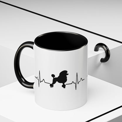 My Heart Beats For Poodles 2-Tone Coffee Mug