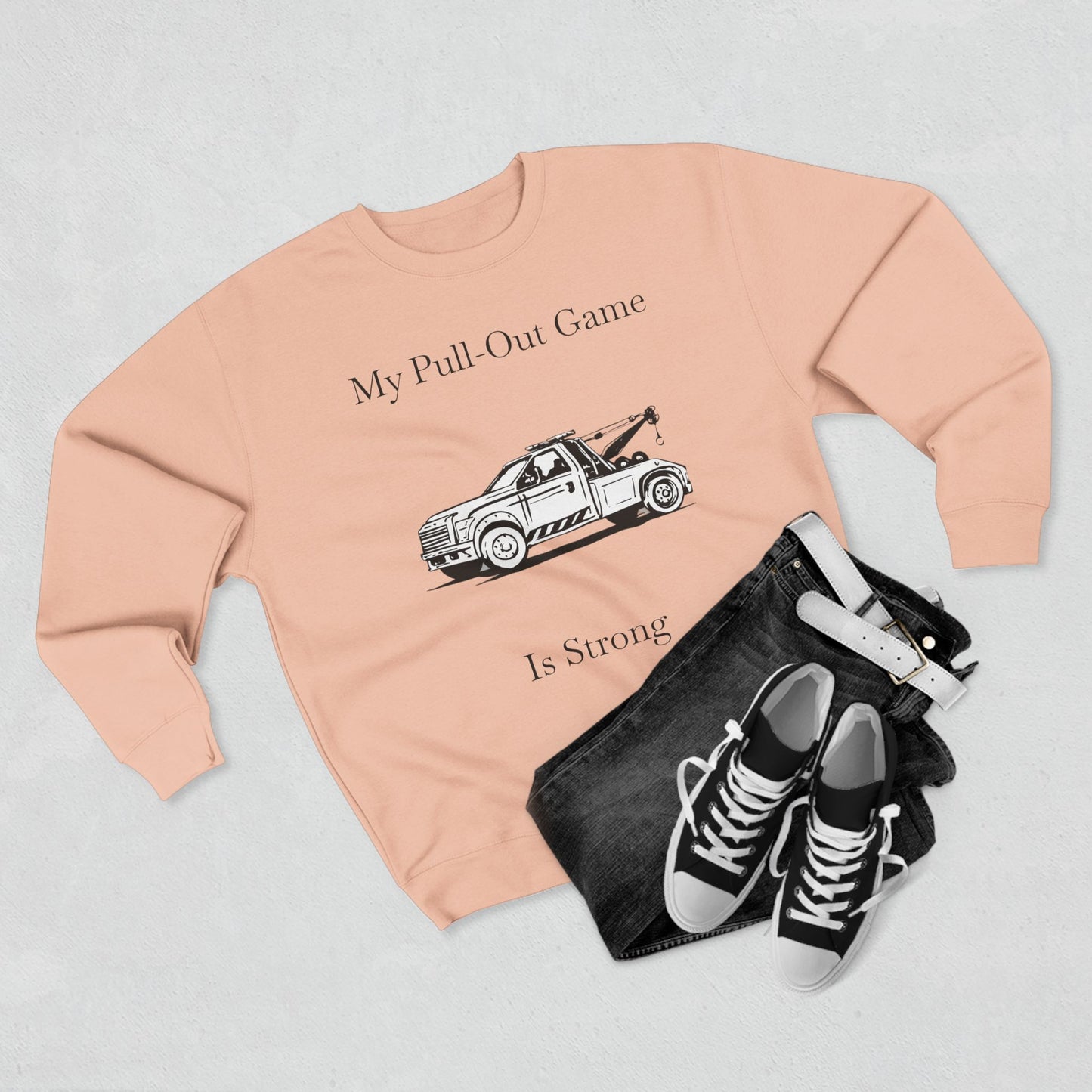 Pull Out Wheel Lift Tow Truck Unisex Crewneck Sweatshirt