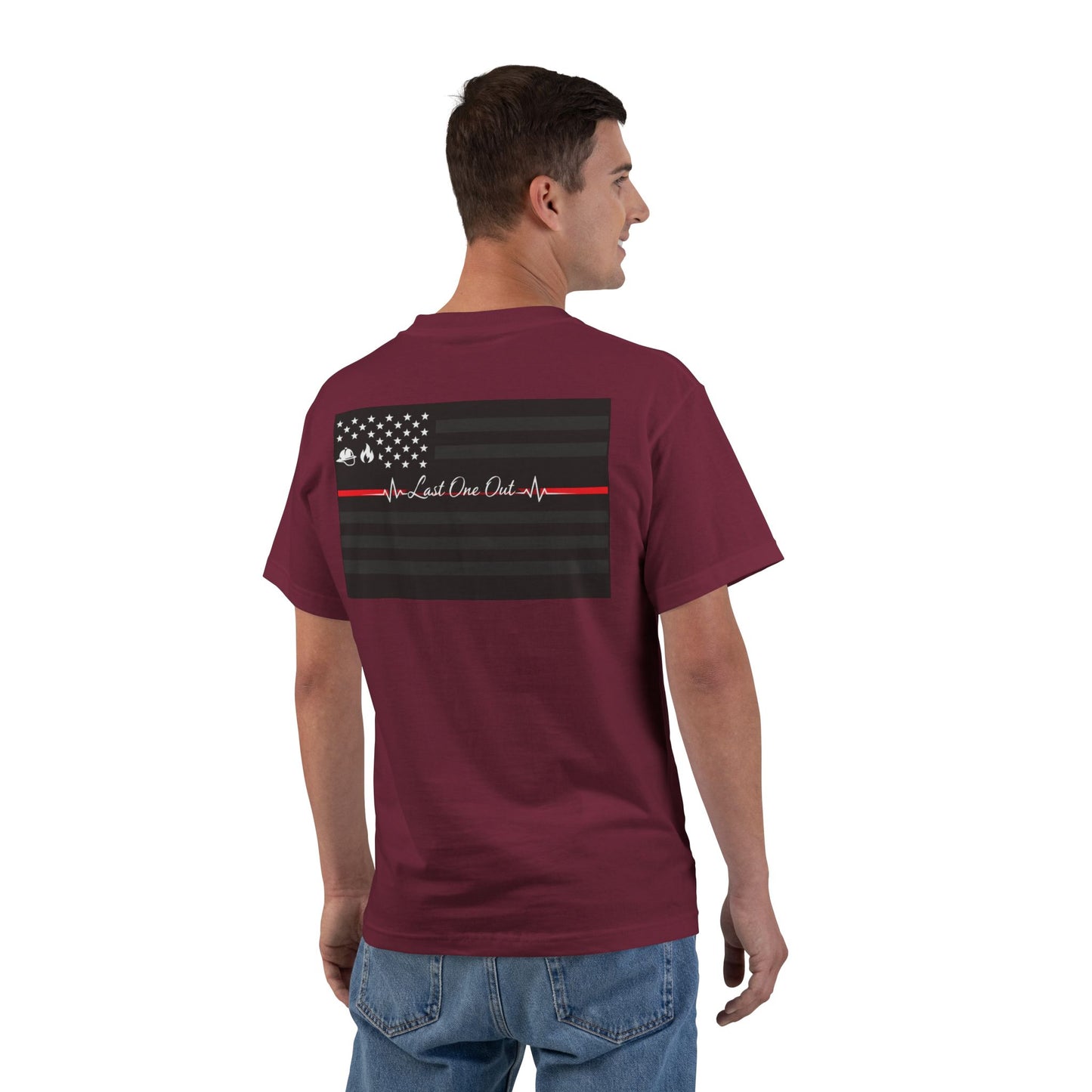 Thin Red Line Men's Short-Sleeve Crewneck Tee