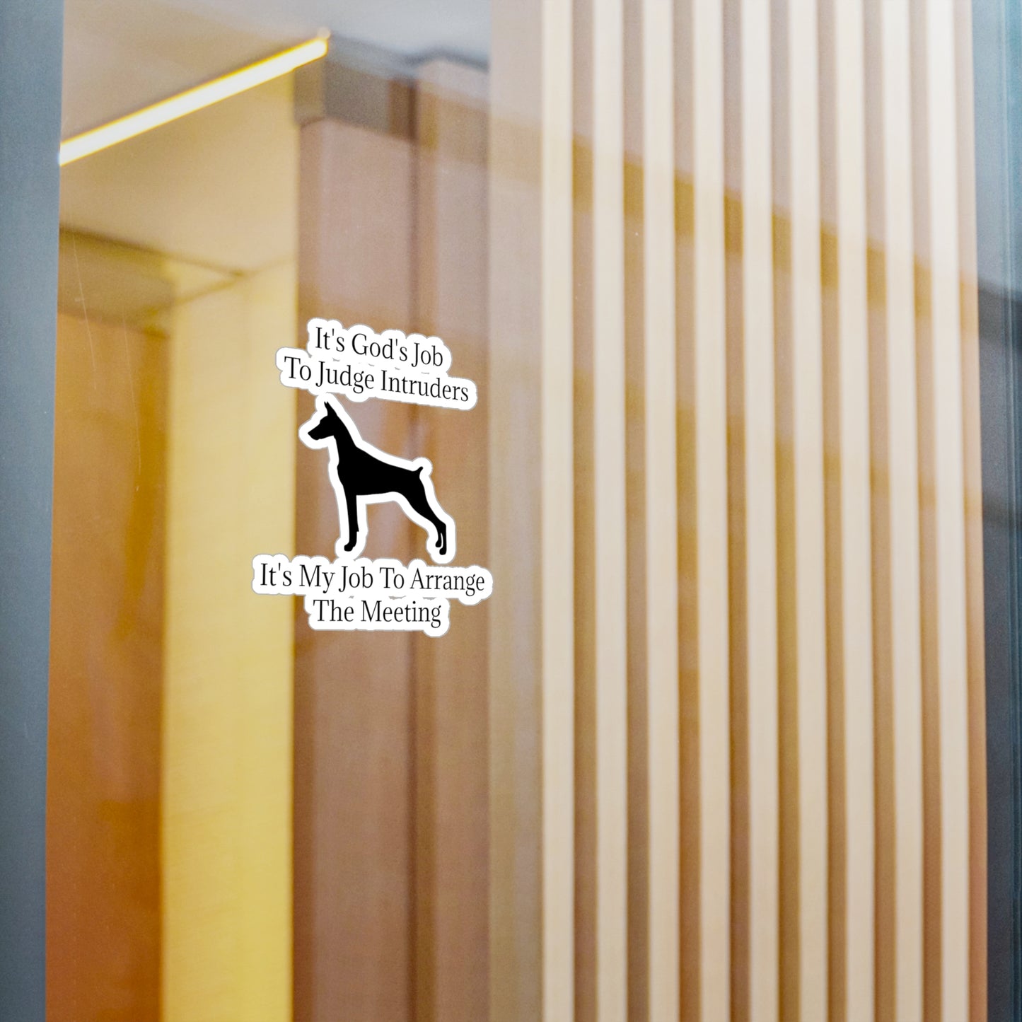 Arrange The Meeting Vinyl Decal