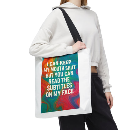 Subtitles Tote Bag