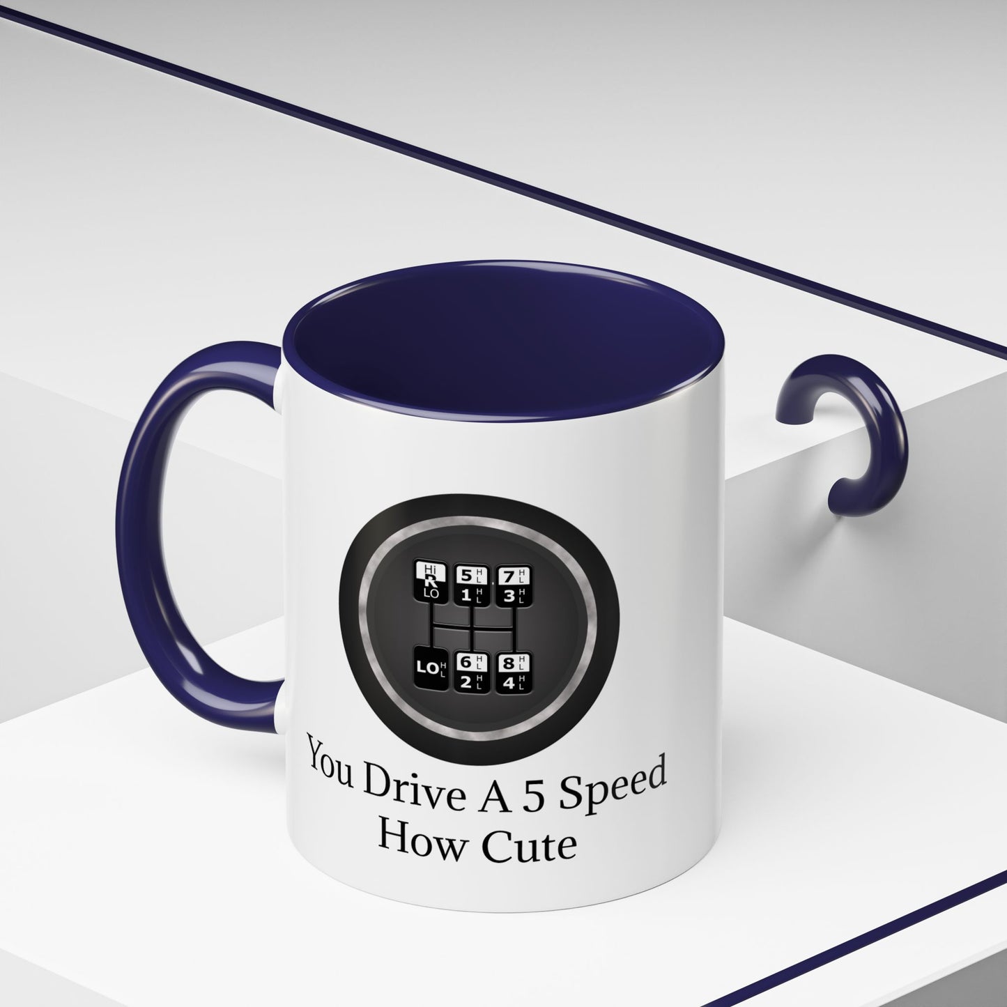 5 Speed How Cute 2-Tone Coffee Mug