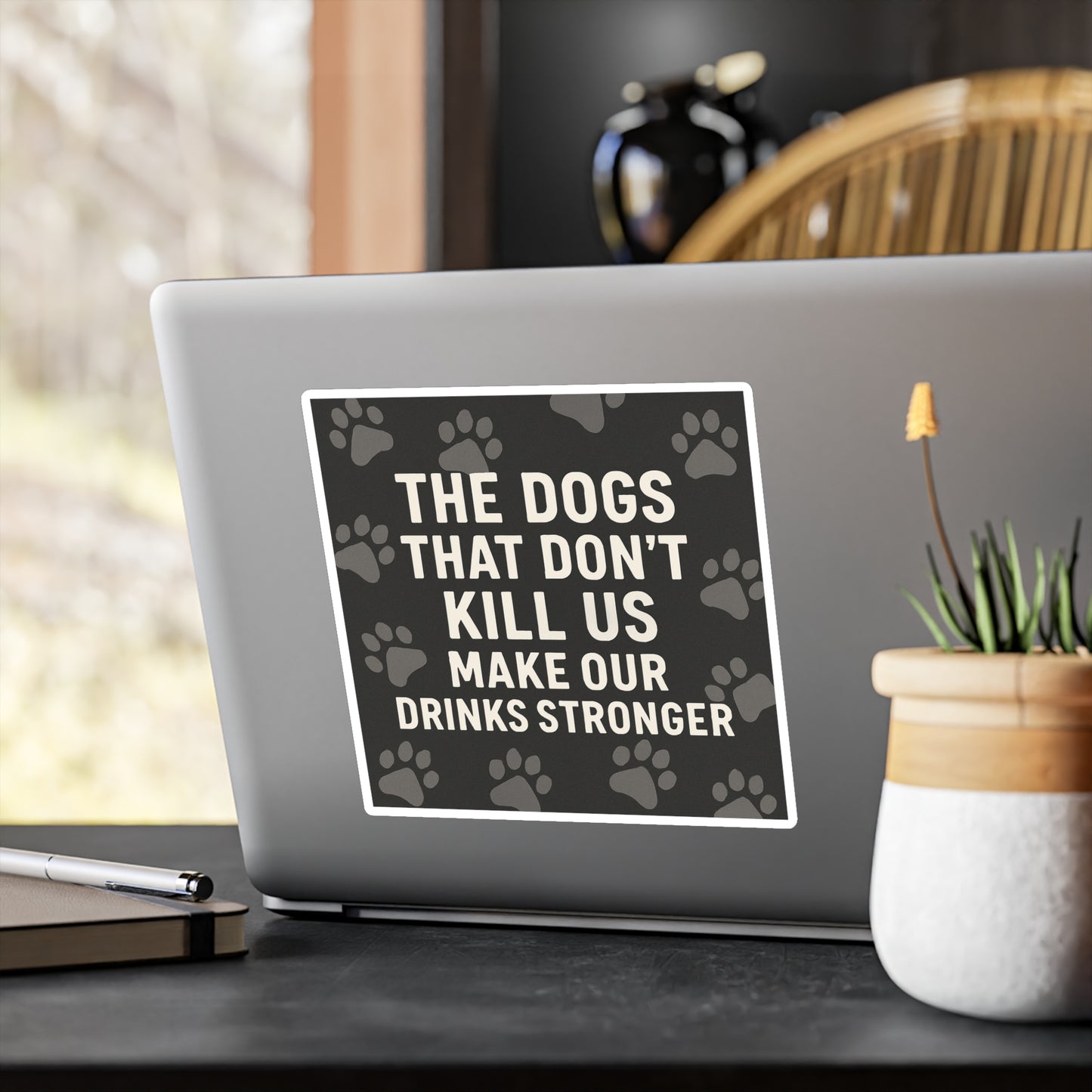 Drinks Stronger Vinyl Decal