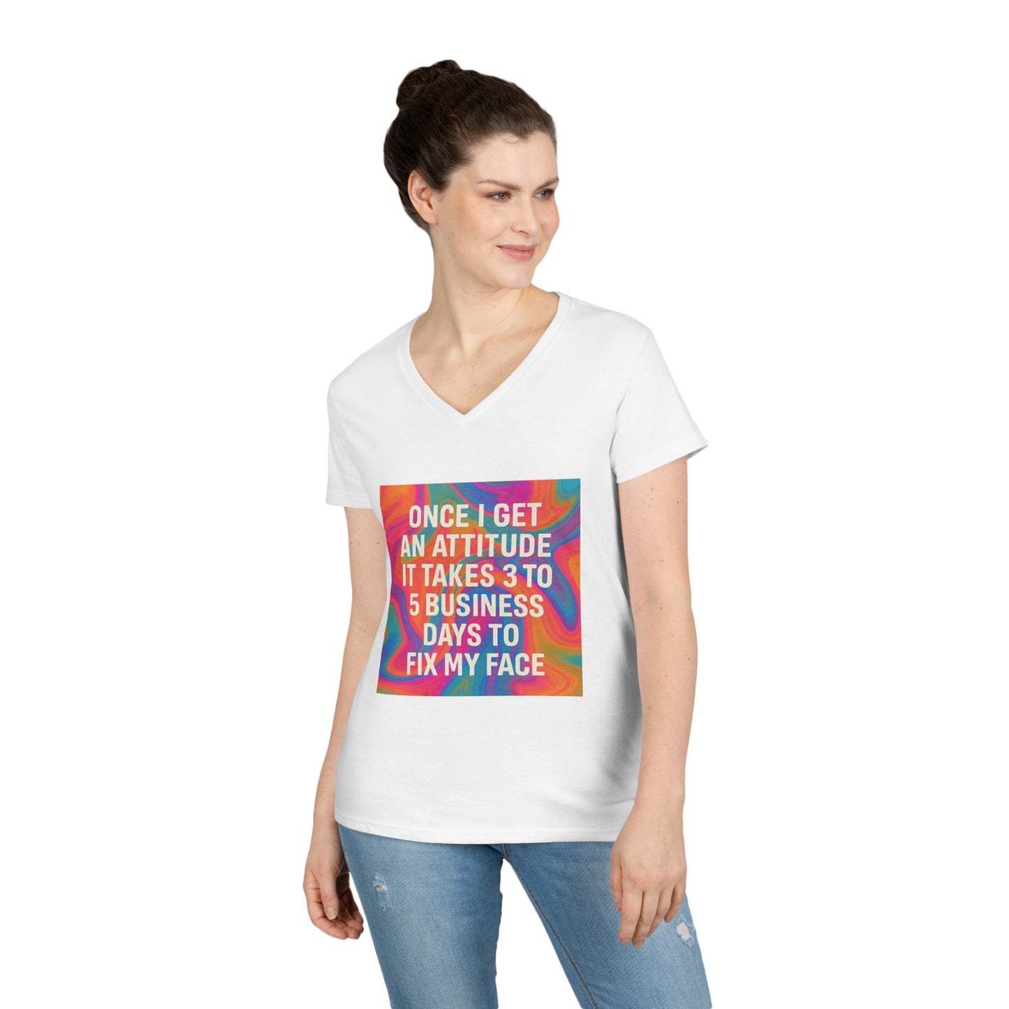 Fix My Face Women's V-Neck T-Shirt