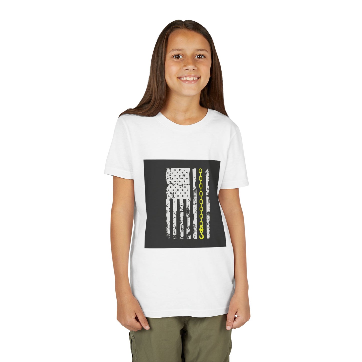 Thin Yellow Line Youth Unisex Short Sleeve Crewneck Tee
