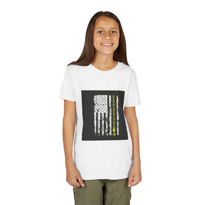 Thin Yellow Line Youth Unisex Short Sleeve Crewneck Tee