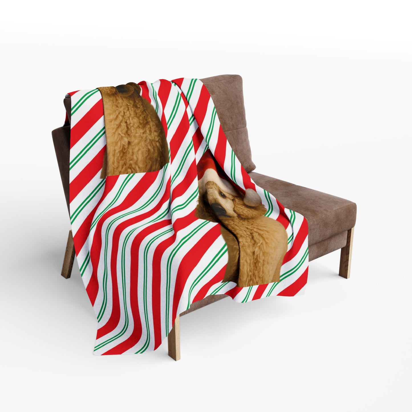 Santa Paws Poodle Arctic Fleece Blanket