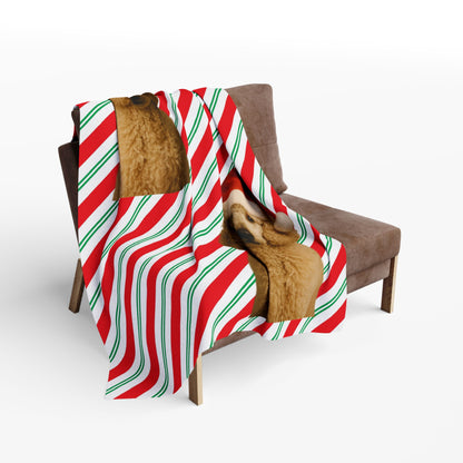 Santa Paws Poodle Arctic Fleece Blanket