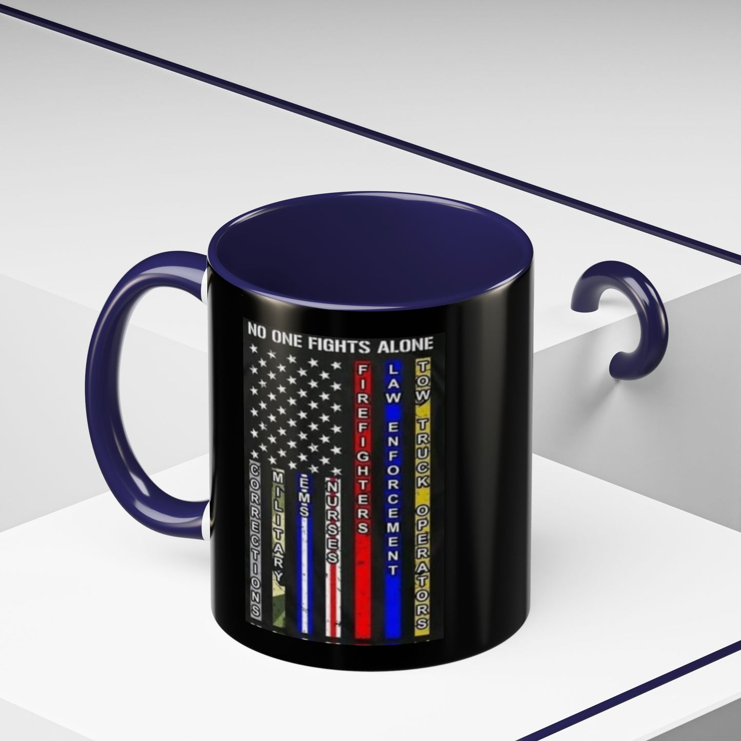 No One Fights Alone 2-Tone Coffee Mug