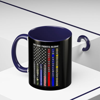 No One Fights Alone 2-Tone Coffee Mug