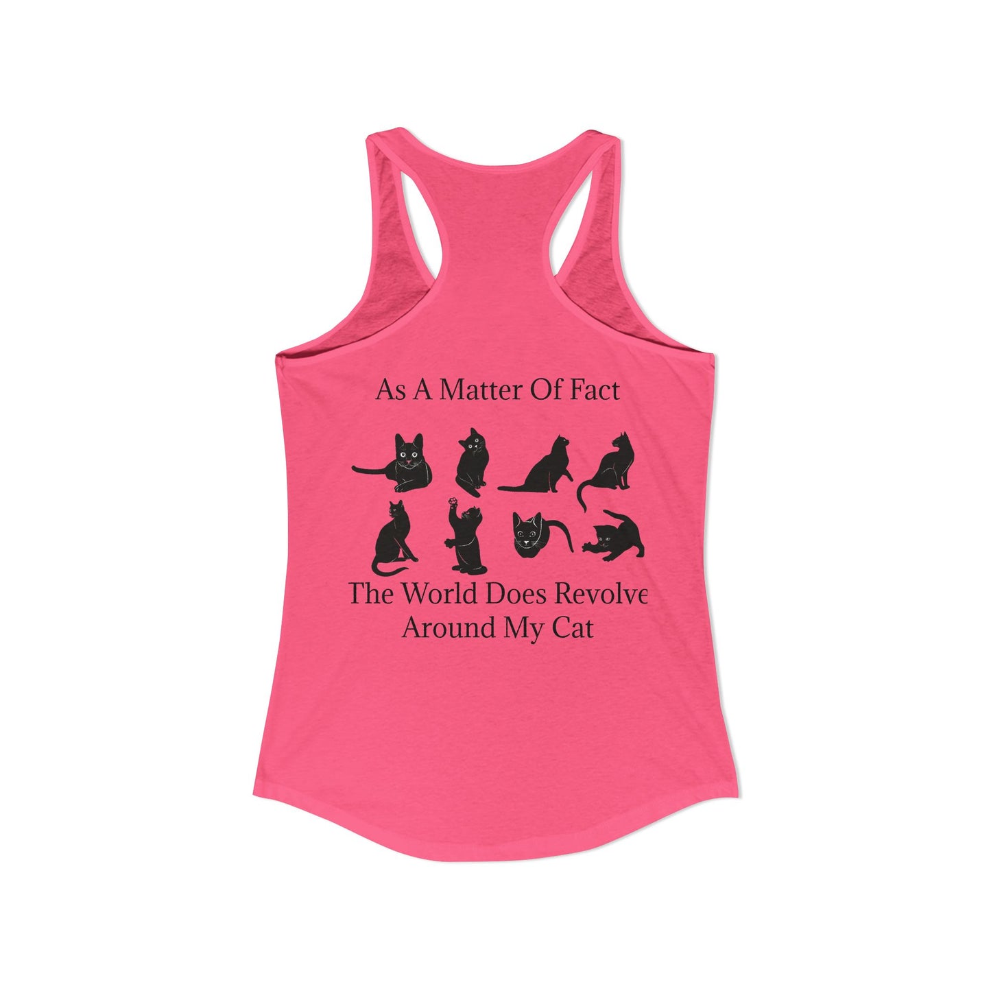Matter Of Fact Cat Women's Racerback Tank