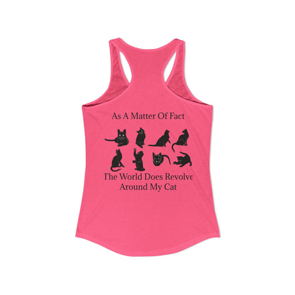 Matter Of Fact Cat Women's Racerback Tank