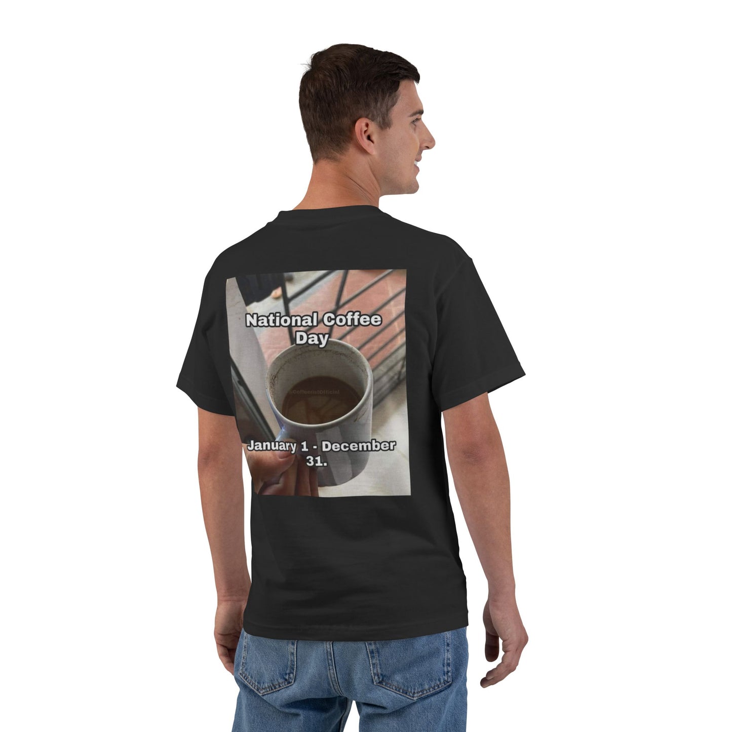 National Coffee Day Men's Short-Sleeve Crewneck Tee