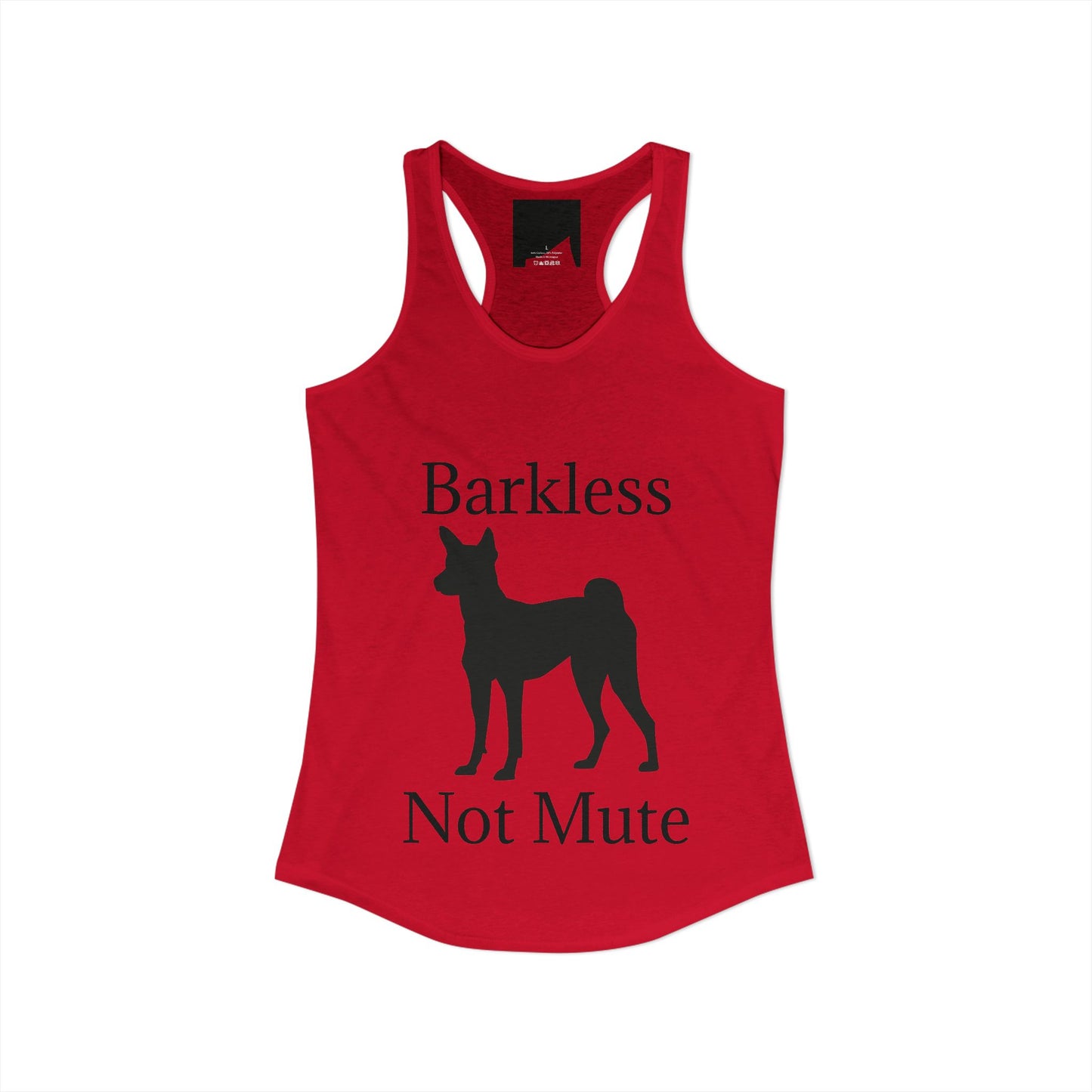 Barkless Not Mute Women's Racerback Tank