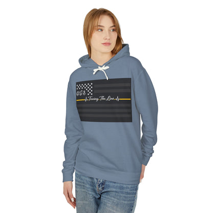 Thin Yellow Line Unisex Lightweight Hoodie