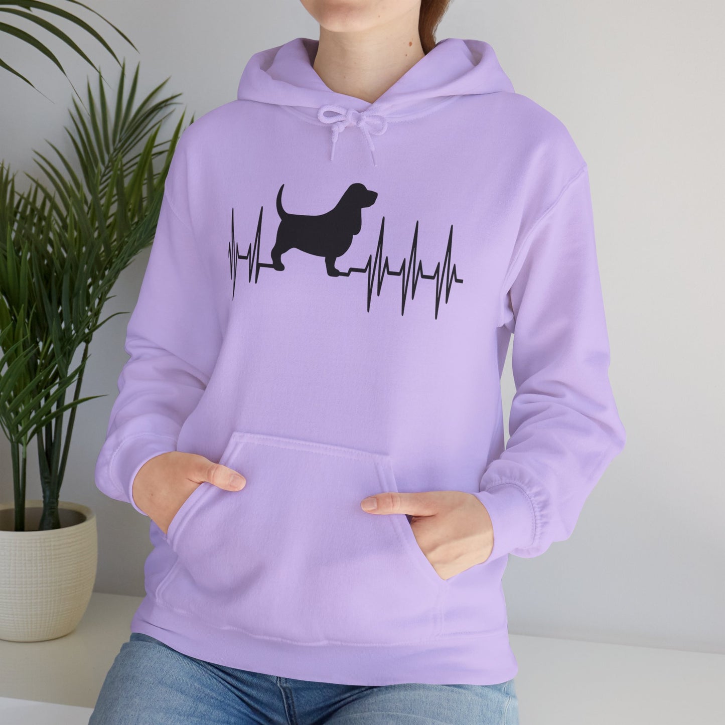 My Heart Beats For Bassets Unisex Hoodie