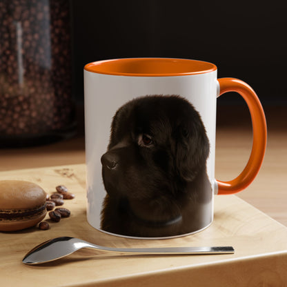 Newfie Head 2-Tone Coffee Mug