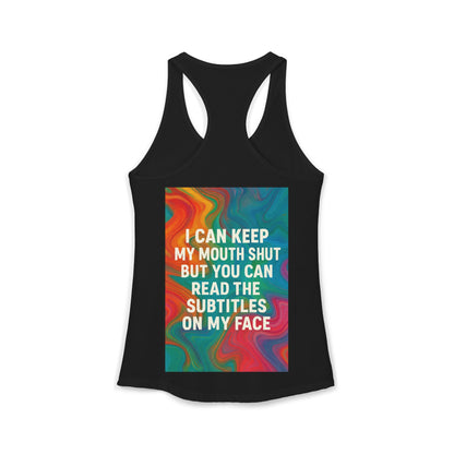 Subtitles Women's Racerback Tank