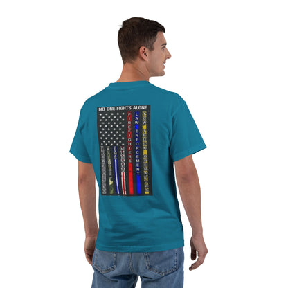 No One Fights Alone Men's Short-Sleeve Crewneck Tee