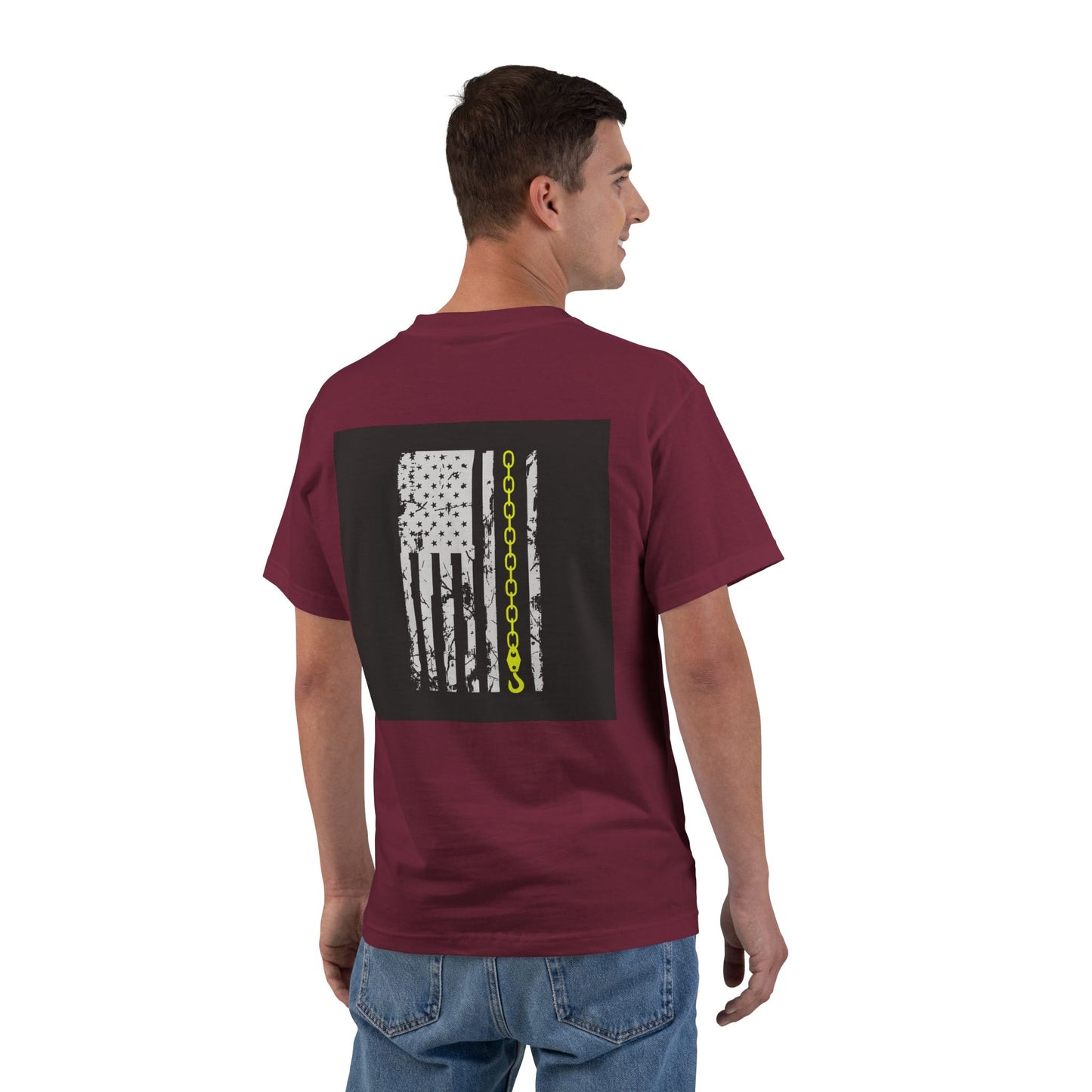 Thin Yellow Line Men's Short-Sleeve Crewneck Tee