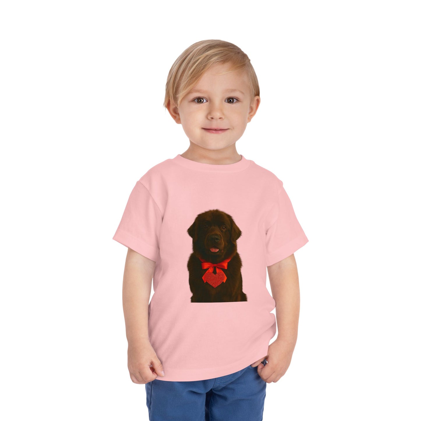 Cupid's Companion Newfie Toddler Unisex Short Sleeve Crewneck Tee