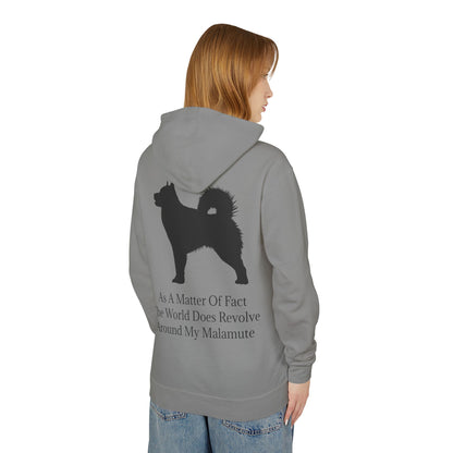 Matter Of Fact Malamute Unisex Lightweight Hoodie