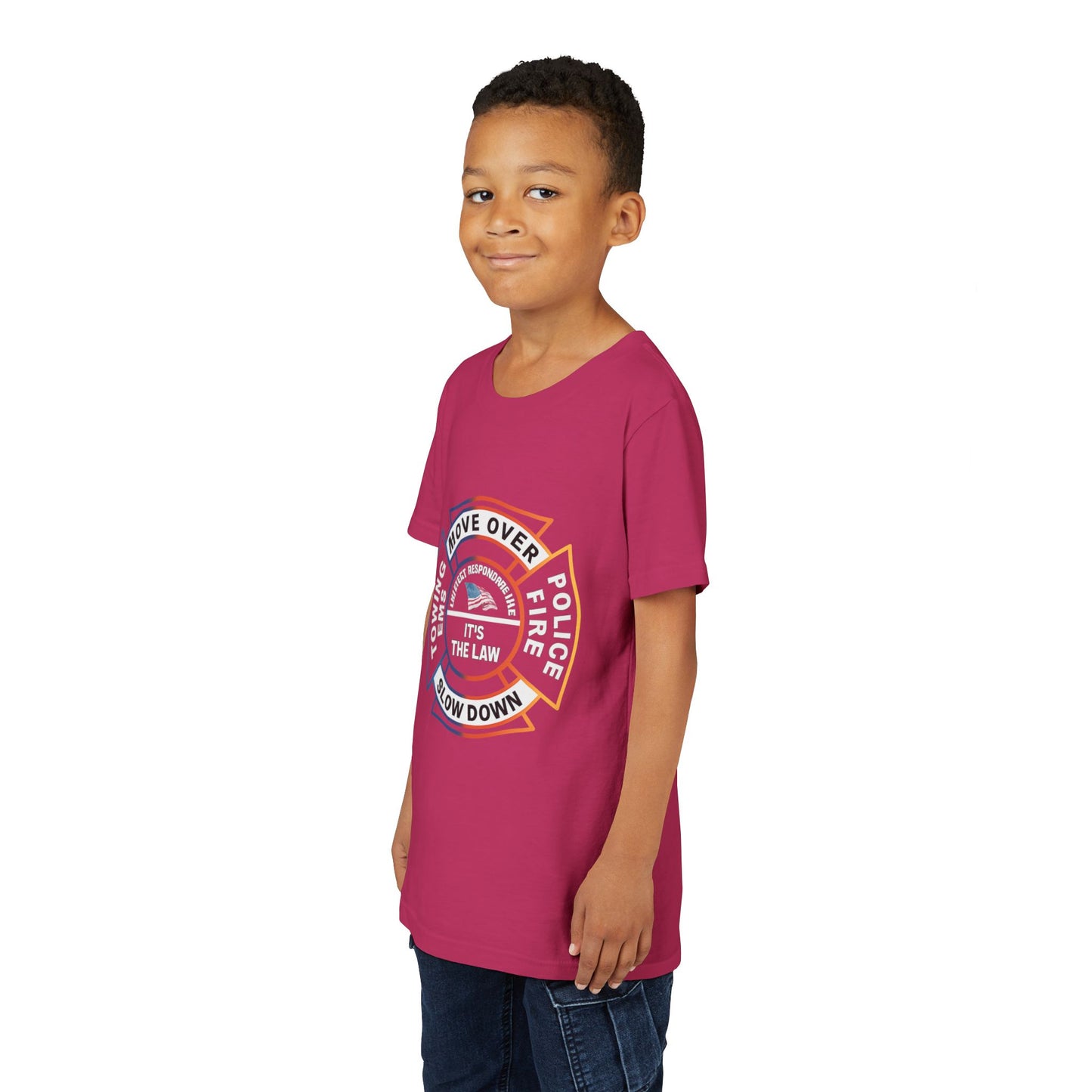 Let First Responders Live Youth Unisex Short Sleeve Crewneck Tee