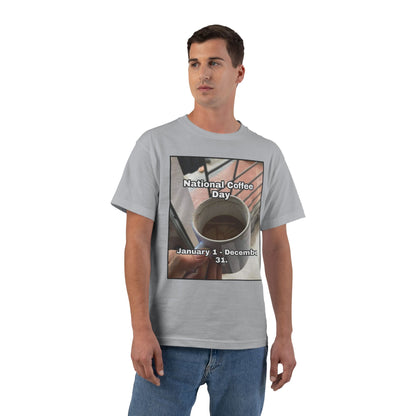 National Coffee Day Men's Short-Sleeve Crewneck Tee